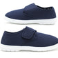 Mens Canvas Touch Fasten Pumps Flat Slip On Strap Loafers Casual Trainers Sneaker Deck Shoes