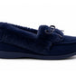 Womens Memory Foam Moccasin Slippers Faux Fur Trim Warm Slip On Ladies Winter House Shoes