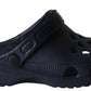 Kids Navy Clogs Lightweight EVA Breathable Boys Slip On Adjustable Garden Beach Pool Slides Sandals