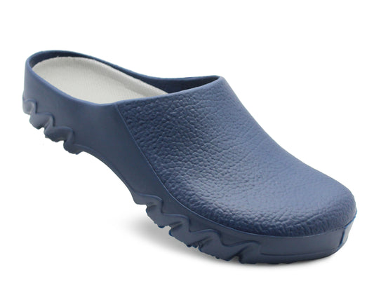 Mens Slip On Garden Clogs Navy Waterproof Backless Wellies Gardening Welly Slides Water Shoes