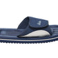 Unisex Lightweight Navy Slides Touch Fasten Casual Beach Summer Pool Flip Flop Sandals