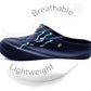 Womens Clogs Lightweight Navy EVA Breathable Beach Summer Sandals Ladies Garden Hospital Shower Pool Shoes