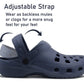 Mens Lightweight Navy EVA Clogs Breathable Slip On Garden Beach Hospital Nurse Kitchen Water Shoes Mules Sandals