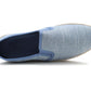 Mens Canvas Slip On Plimsoll Trainers Casual Flat Deck Shoe Boat Sneaker Pumps Navy