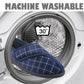 Mens Wide Opening Diabetic Orthopaedic Machine Washable Check Velour Touch Fasten Slippers SIZE UK 12