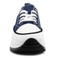 Womens Chunky Platform Sole Navy Canvas Trainers Ladies Lace Up Retro Fashion Sneakers Pumps