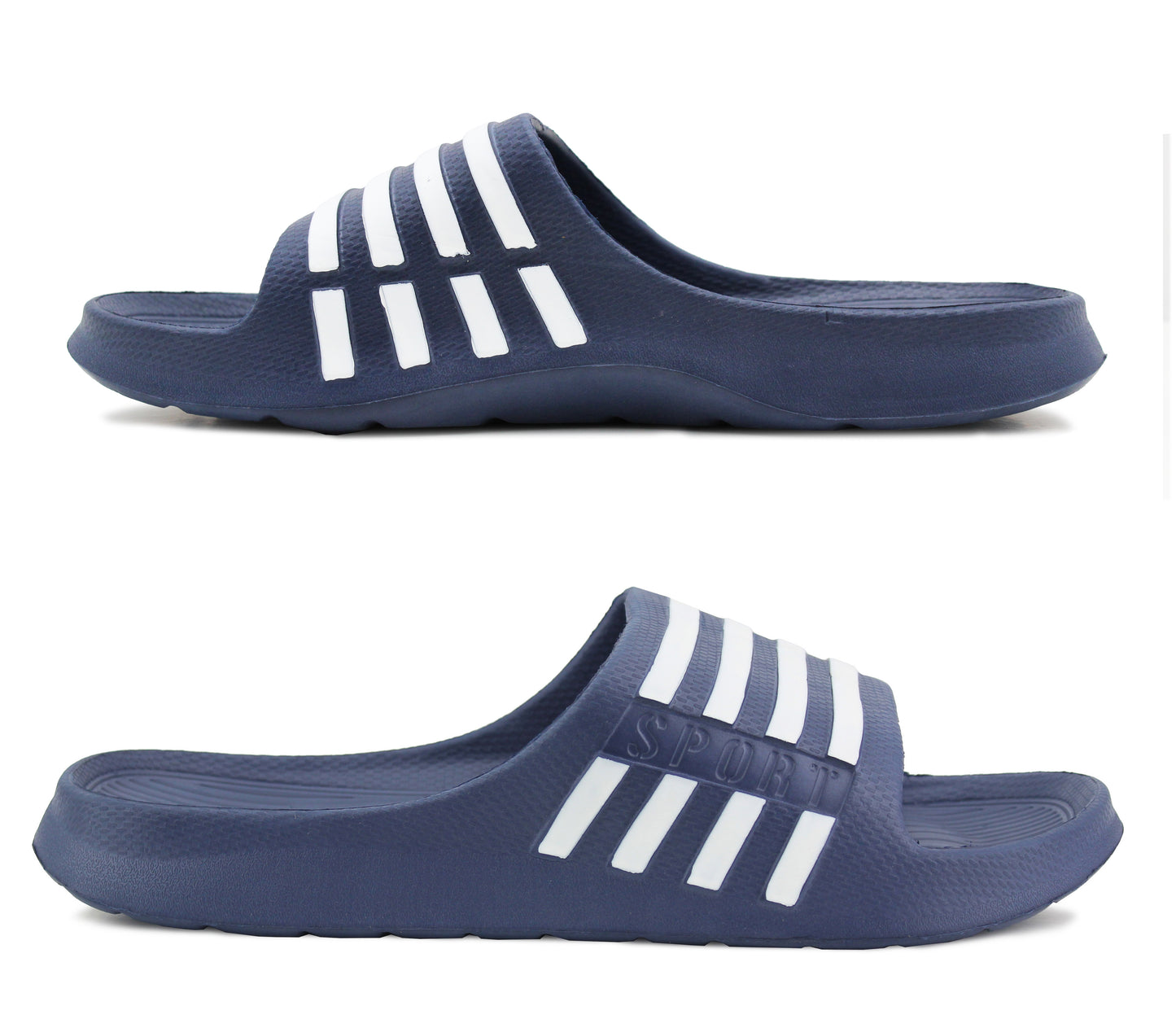 VENUS Mens Lightweight EVA Pool Slider Sandals in Navy