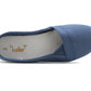 Womens Navy Canvas Slip On Plimsolls Flat Pumps Casual Espadrilles Loafer Trainers
