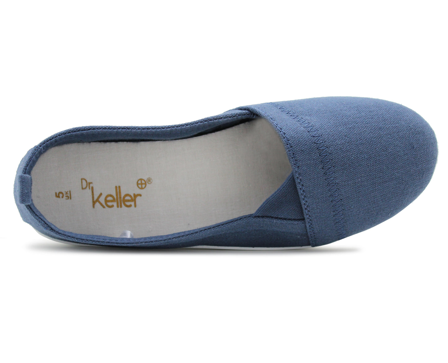 Womens Navy Canvas Slip On Plimsolls Flat Pumps Casual Espadrilles Loafer Trainers