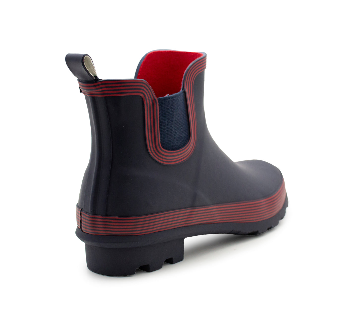 Womens Navy Wellington Low Cut Wellies Short Ankle Wellington Boots
