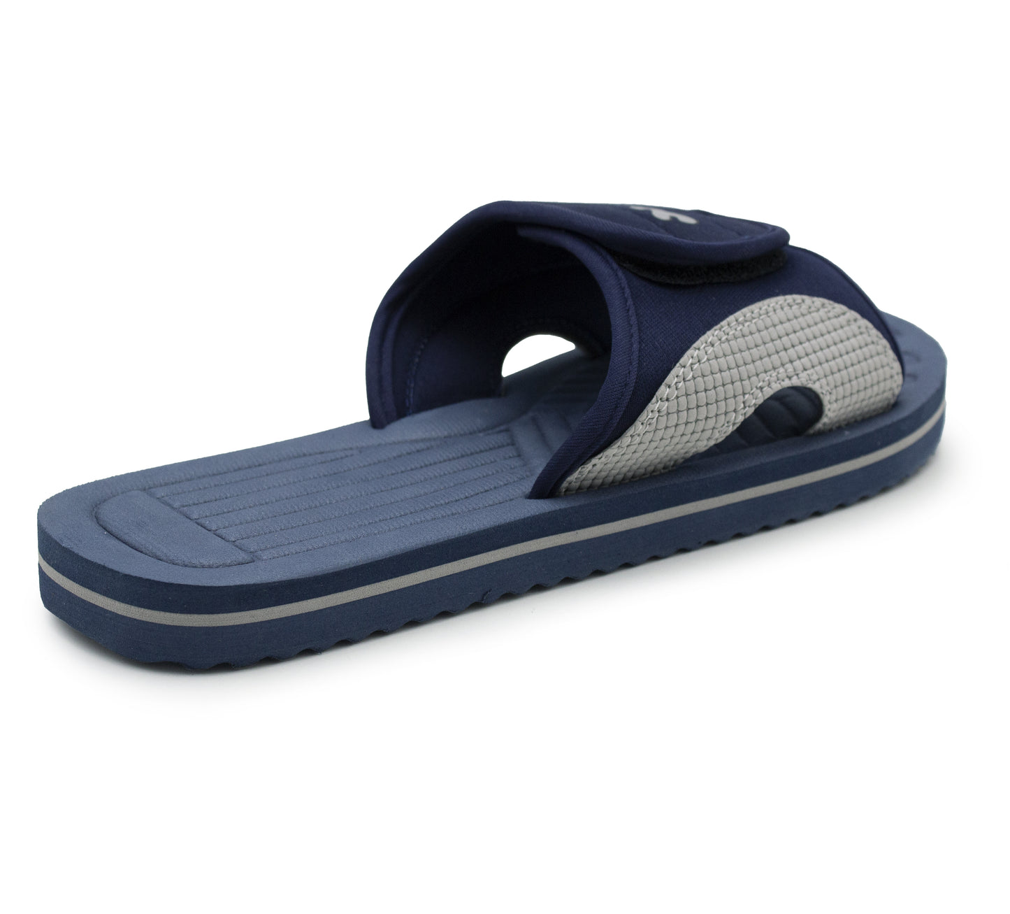 Unisex Lightweight Navy Slides Touch Fasten Casual Beach Summer Pool Flip Flop Sandals