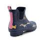 Womens Waterproof Ankle Boots Wellingtons Ladies Slip On Short Chelsea Rain Boots Festival Gardening Wellie Boots