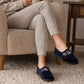 Womens Velour Slippers Faux Fur Lined Ladies Winter Wide Opening Diabetic Orthopaedic House Shoes