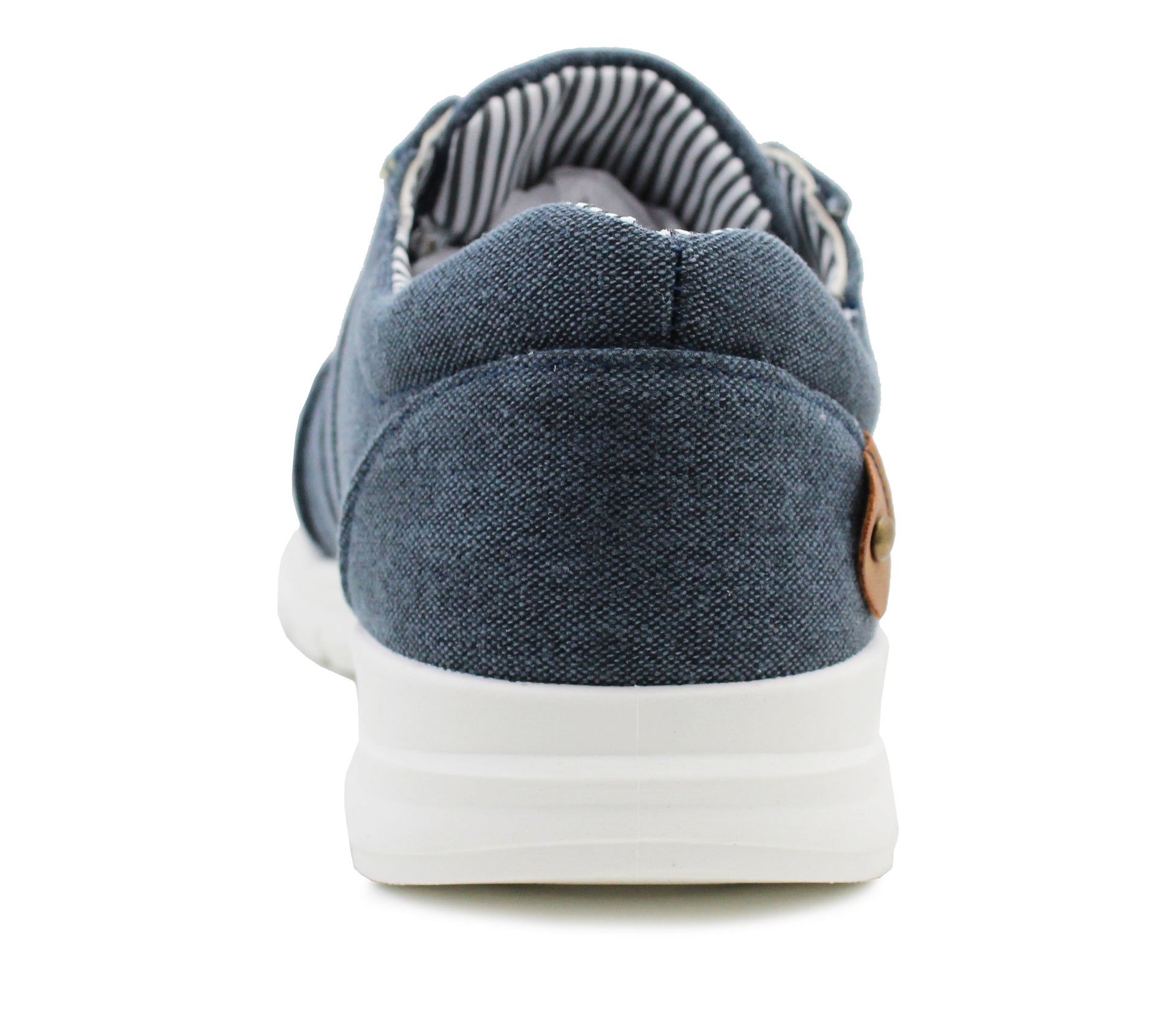 Mens Canvas Denim Lace Up Trainers Navy Blue Smart Casual Flat Low Top Sneaker Pumps