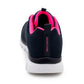 Skechers 12615 Graceful Wide Fit Womens Trainers Memory Foam Ladies Sneakers Navy Pink Mesh