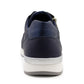 Womens Lace Up Trainers with Side Zip Fastening Ladies Fashion Sneaker Navy Metallic Casual Sports Shoes