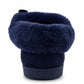 Womens Memory Foam Moccasin Slippers Faux Fur Trim Warm Slip On Ladies Winter House Shoes