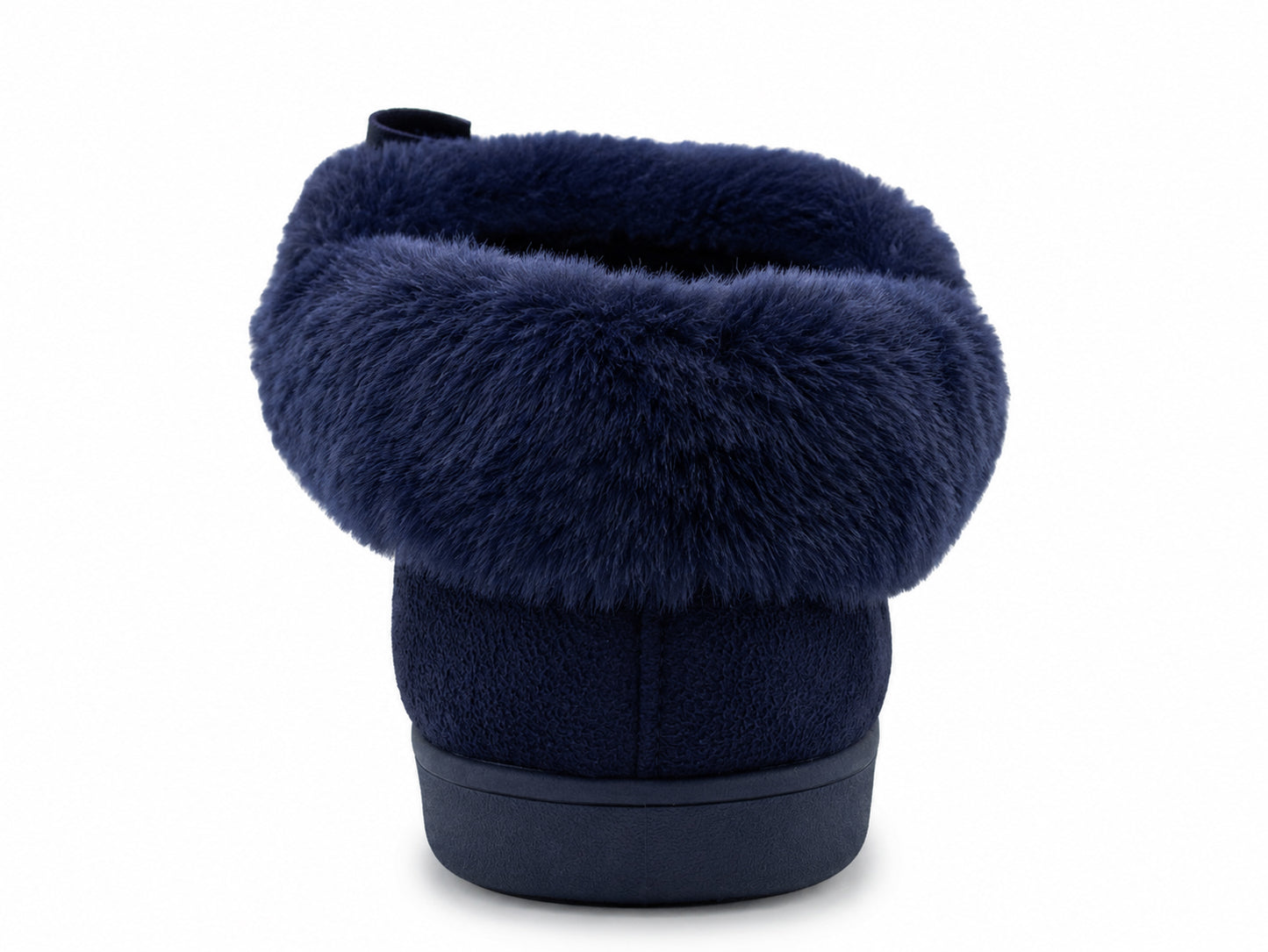 Womens Memory Foam Moccasin Slippers Faux Fur Trim Warm Slip On Ladies Winter House Shoes