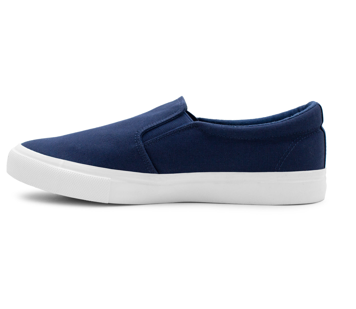 Mens Canvas Slip On Trainers Casual Flat Boat Deck Shoe Skate Sneaker Pumps