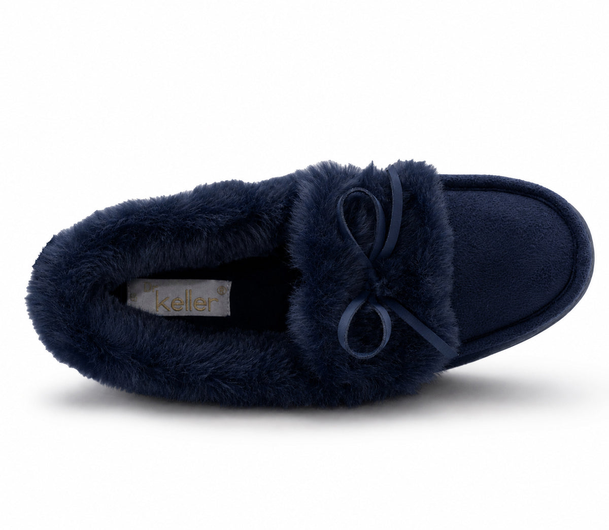 Womens Memory Foam Moccasin Slippers Faux Fur Trim Warm Slip On Ladies Winter House Shoes