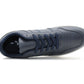 Mens Lace Up Trainers Casual Smart Flat Navy Synthetic Leather Fashion Sports Sneakers