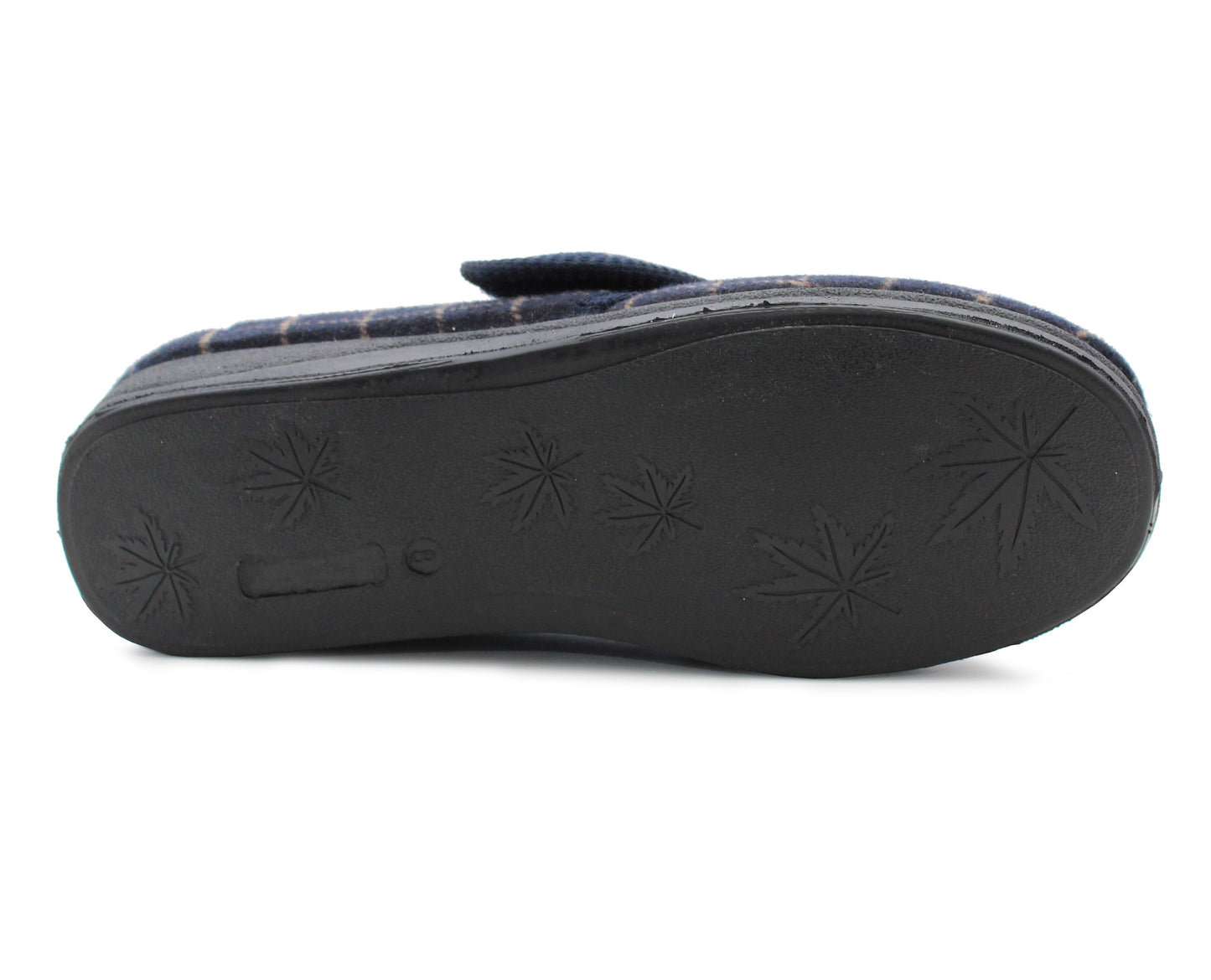 Mens Extra Wide Fitting EEE Slippers Memory Foam Touch Fasten Easy Wear Diabetic Orthopaedic Check Bedroom House Shoes