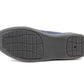 Mens Slip On Navy Check Faux Fur Lined Warm Winter Slippers