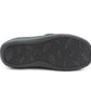 Womens Fleece Lined Navy Slippers Warm Wide Opening Touch Fasten Strap Winter Indoor Cosy Ladies Casual Flat House Shoes