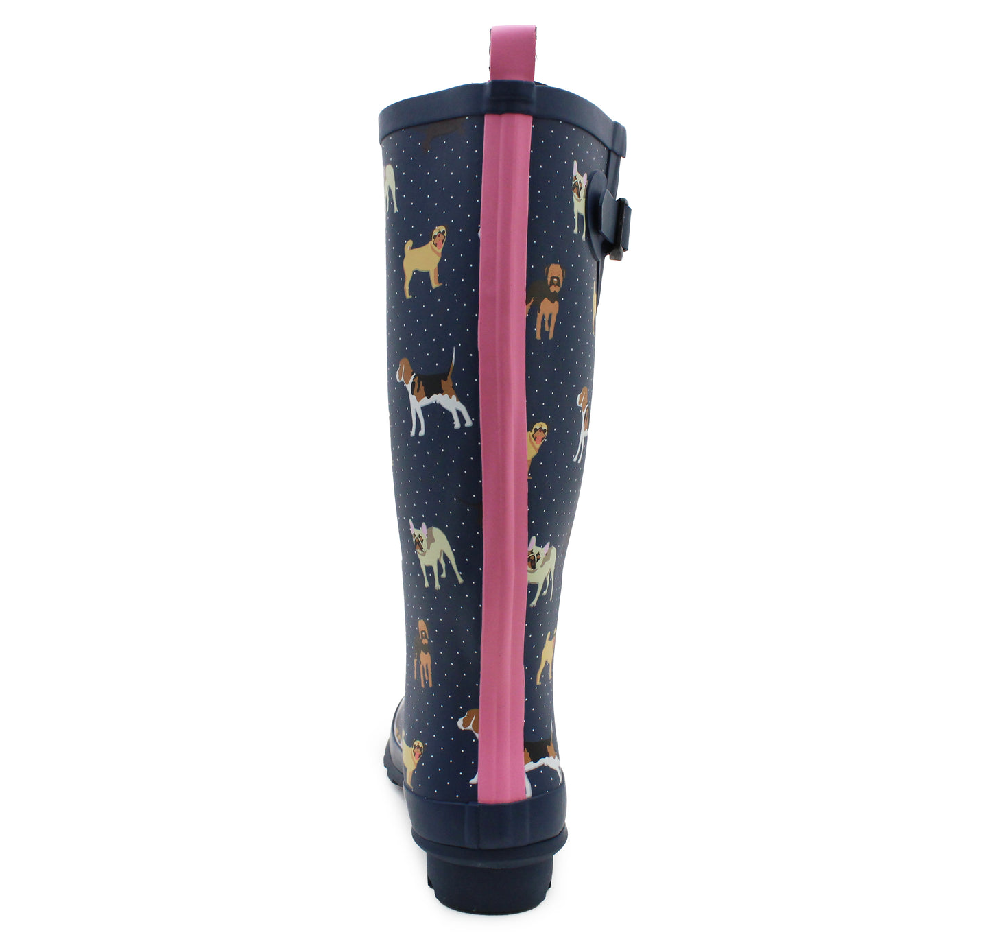 Womens Adjustable Calf Wellies Waterproof Ladies Fashion Festival Dog Walking Rain Mud Wellington Boots