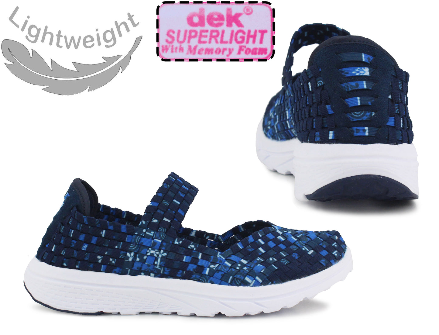 Womens Ladies Super Lightweight Memory Foam Comfort Elastic Slip On Sneaker Pumps Running Fitness Sports Trainers