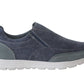 Mens Super Lightweight Memory Foam Slip On Navy Denim Canvas Go Walk Running Trainers