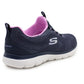 Skechers Women's Summits Trainers Lightweight Memory Foam Lace Up Sneakers Navy Pink