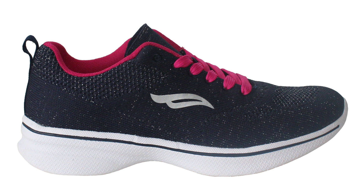 Womens Ladies Lightweight Memory Foam Lace Up Running Fitness Trainers Sizes
