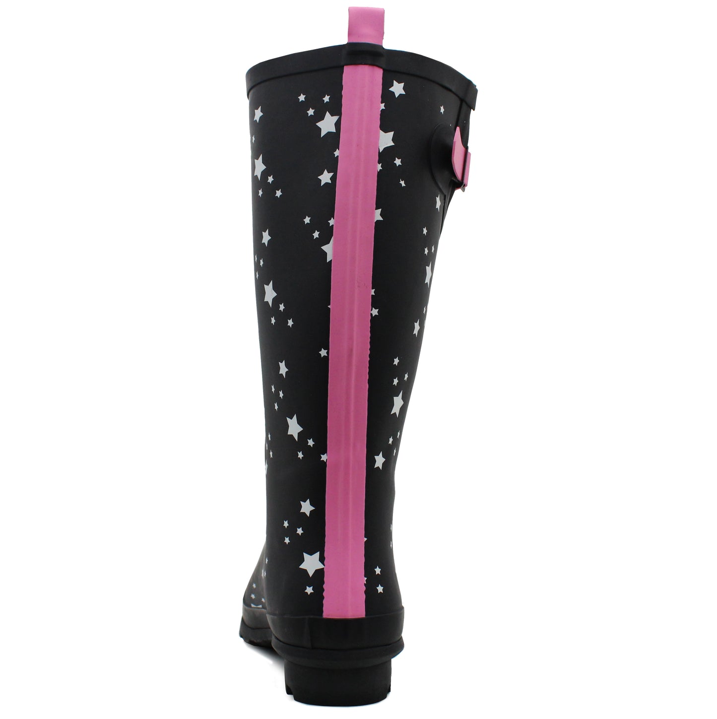 Womens Wellies Adjustable Calf Buckle Rain Boots Ladies Waterproof Festival Dog Walking Wellington Boots