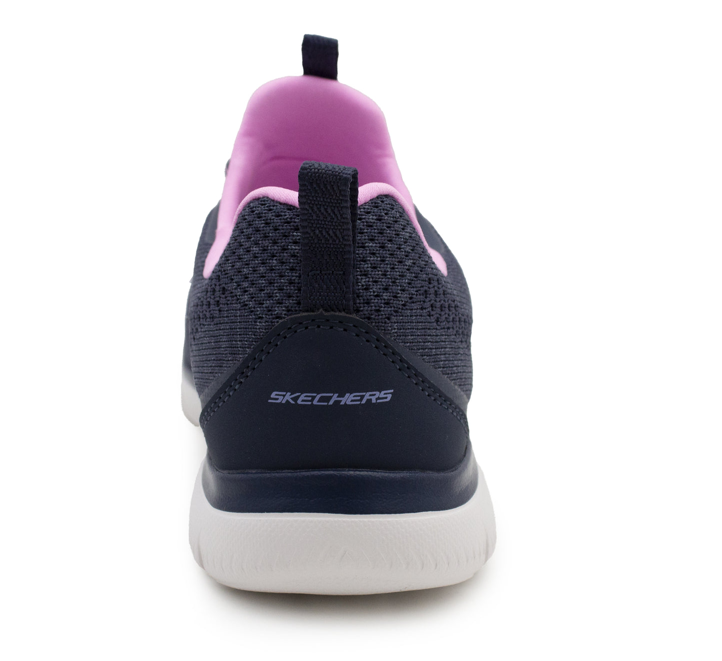Skechers Women's Summits Trainers Lightweight Memory Foam Lace Up Sneakers Navy Pink