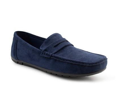 Men's Faux Suede Leather Penny Loafers Smart Casual Slip On Driving Shoes