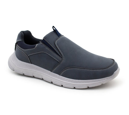 Mens Lightweight Trainers Slip On Elastic Twin Gusset Casual Sneaker Pumps