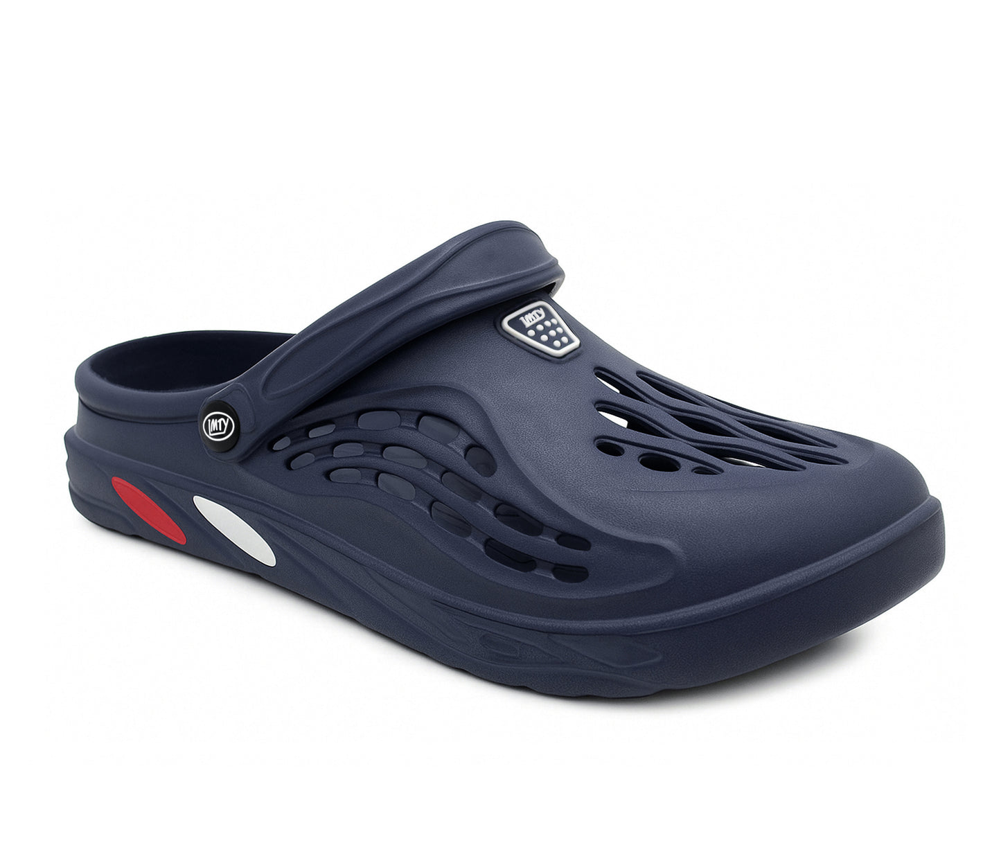 Mens Clogs Breathable Lightweight EVA Garden Sandals Slippers Hospital Clog Pool Shower Holiday Beach Mule Water Shoes Navy