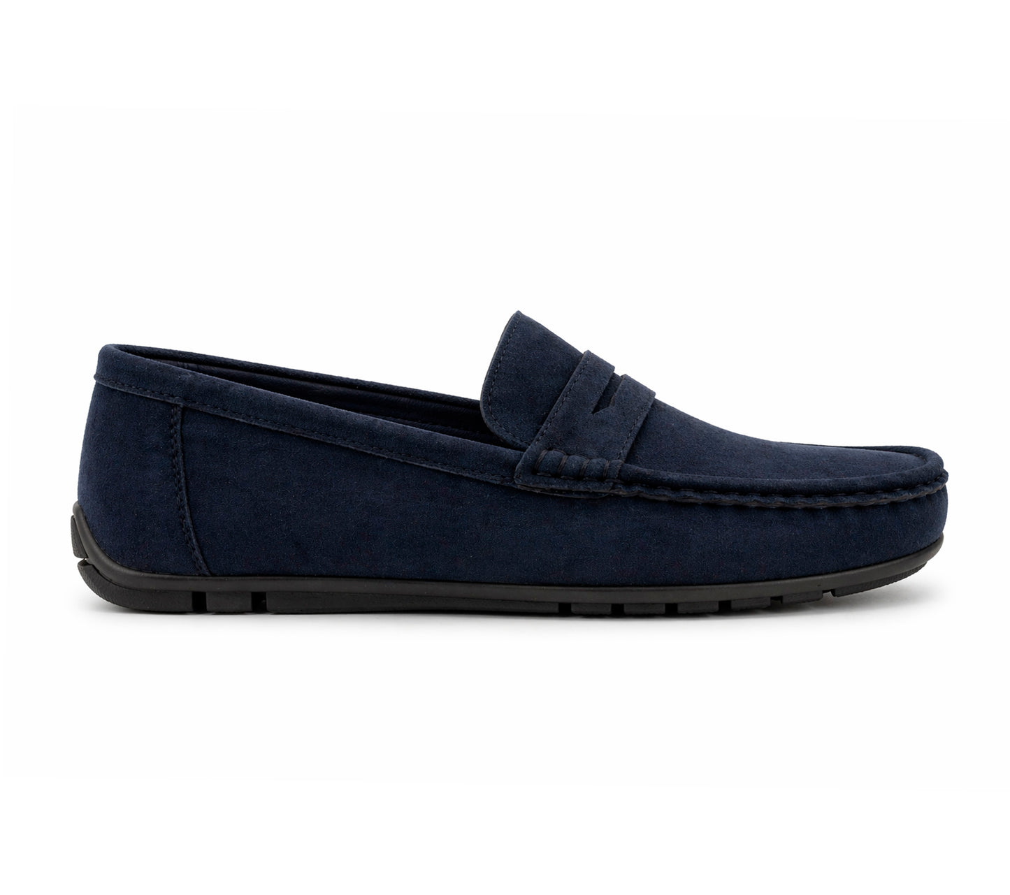 Men's Faux Suede Leather Penny Loafers Smart Casual Slip On Driving Shoes