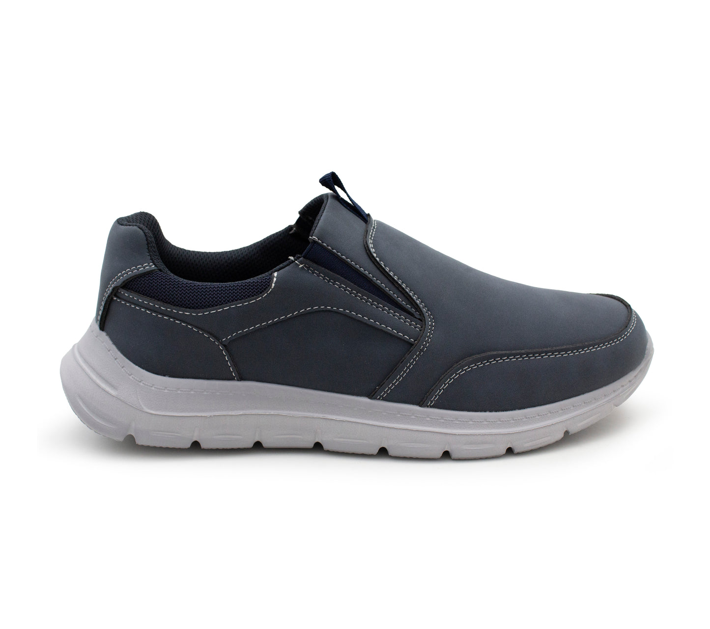 Mens Lightweight Trainers Slip On Elastic Twin Gusset Casual Sneaker Pumps