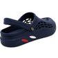 Mens Clogs Breathable Lightweight EVA Garden Sandals Slippers Hospital Clog Pool Shower Holiday Beach Mule Water Shoes Navy