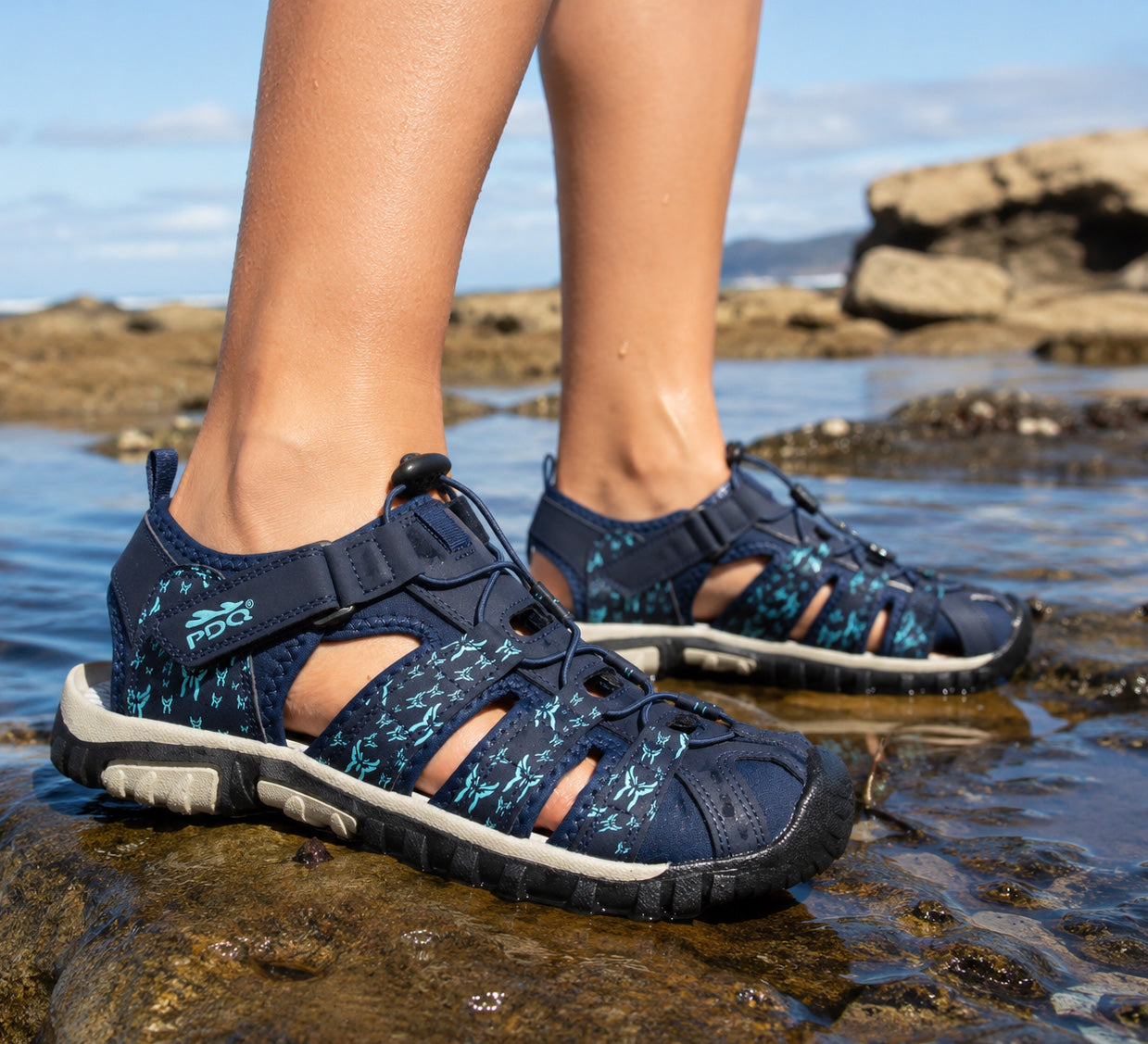 Womens Sports Sandals Aqua Water Shoes Ladies Walking Beach Hiking Outdoor Shoe