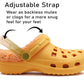 Womens Warm Fur Lined Thermal Orange Garden Clogs Lightweight EVA Slip On Slippers Kitchen Nurse Indoor House Shoes Sandals