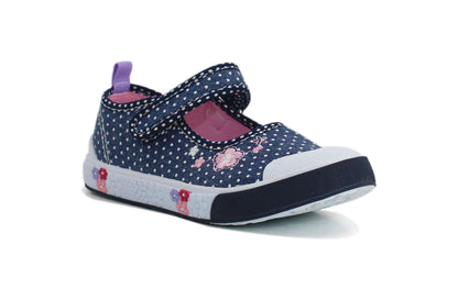 LUNA Kids Canvas Touch Fasten Trainers