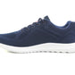 Mens Super Lightweight Memory Foam Mesh Lace Up Athletic Running Fitness Gym Trainers Shoes Navy