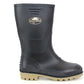 Kids Unisex Boys Girls Youth Waterproof Black Wellies Slip On Mud Puddle Splash Rain Wellington Boots