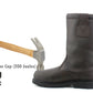 Mens Leather Mid Calf Steel Toe Cap Thermal Faux Fur Lined Work Safety Rigger Boots