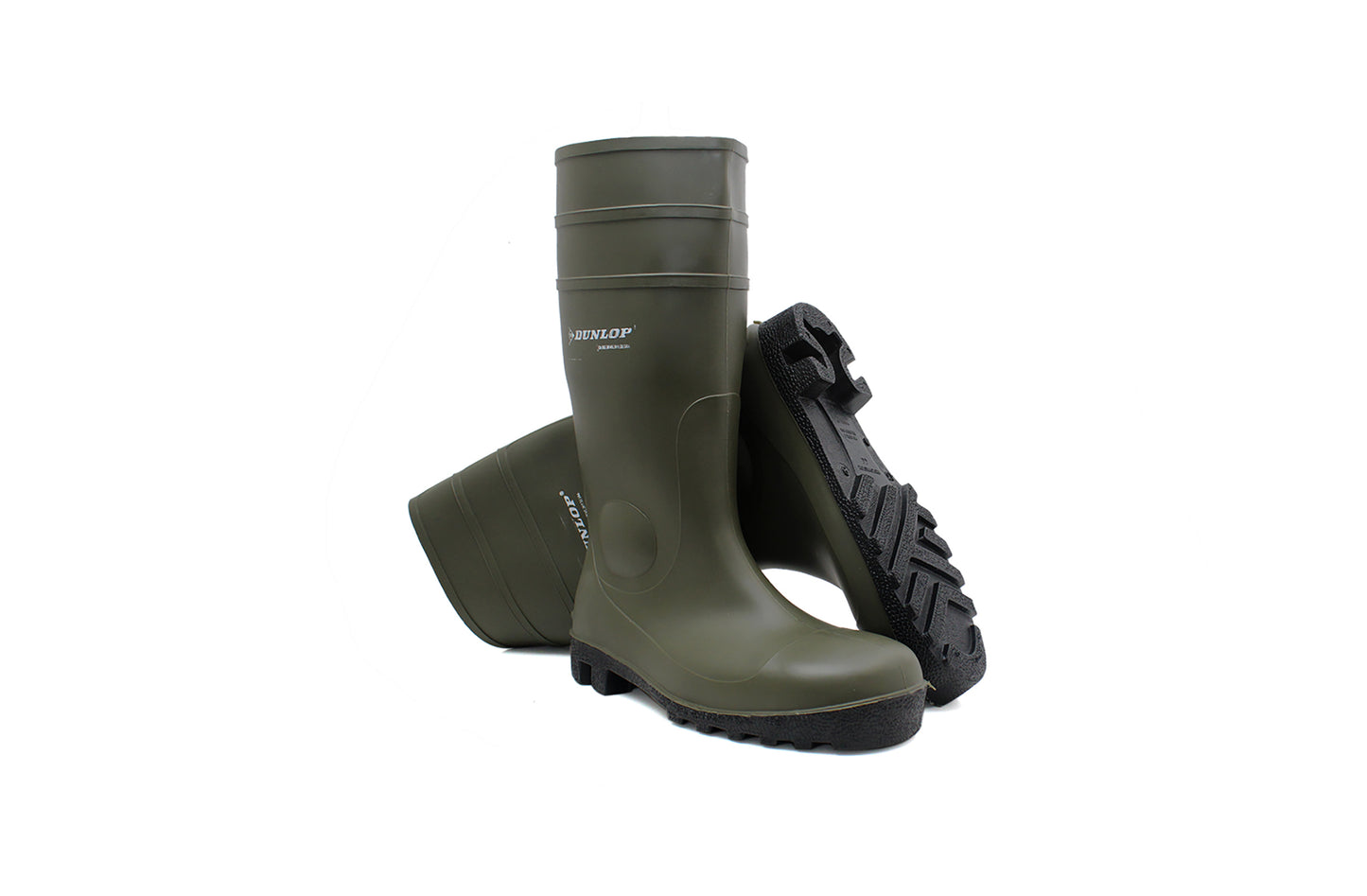 Dunlop Mens Protomaster Waterproof Safety Wellington Green Boots Steel Toe Caps