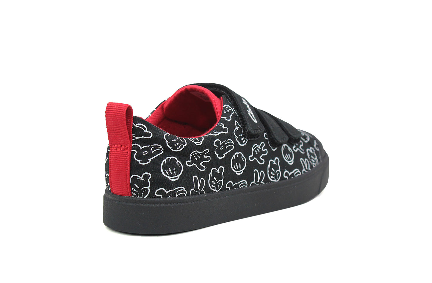 Boys Kids Collection Casual Black Trainers Touch Fastening Shoe UK