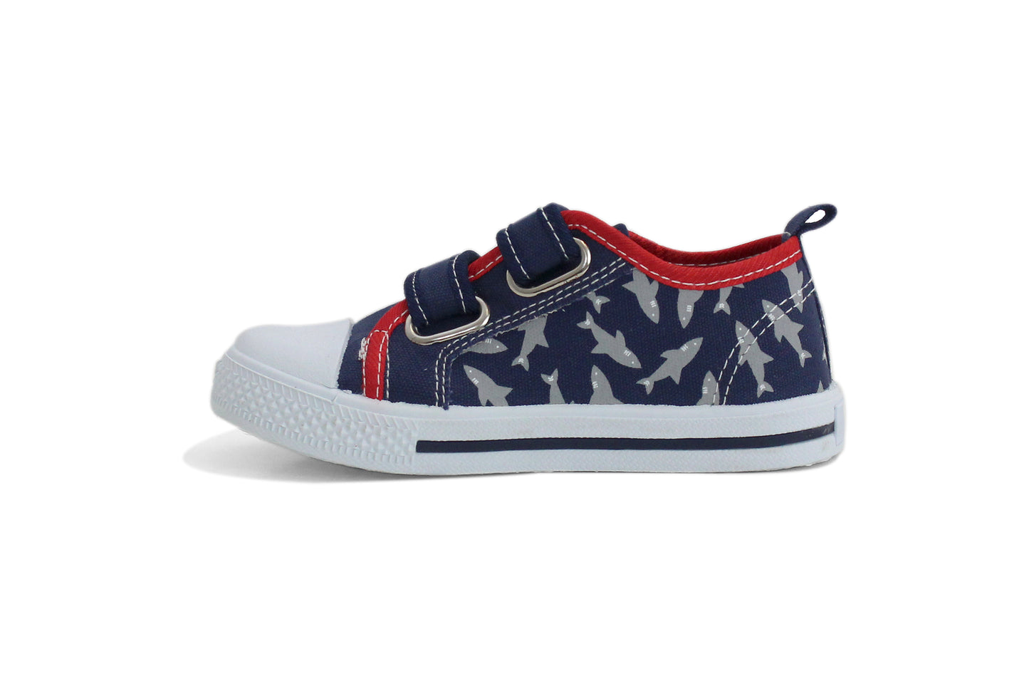 SHARKY Kids Canvas Touch Fasten Trainers
